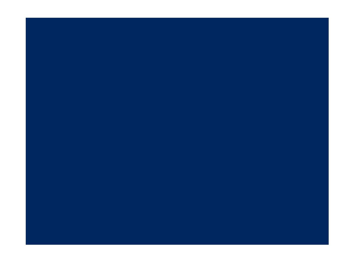 A dark blue square with a white border on a white background .