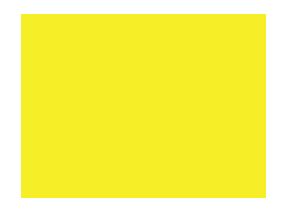 A yellow square with a black border on a black background .