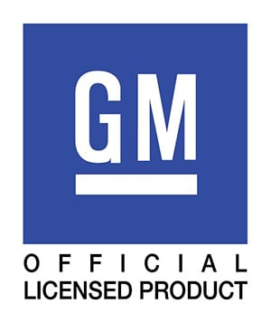 GM OFFICIAL LICENSED PRODUCT. The gm logo is an official licensed product .